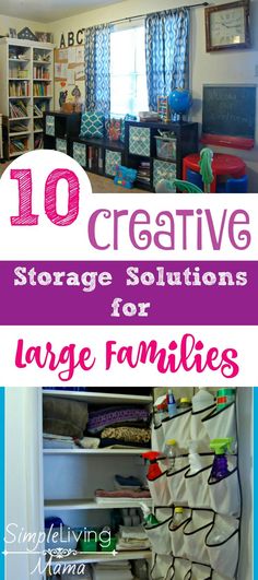 the top 10 creative storage solution for large families that you can use to organize your home