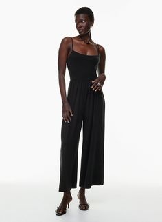 Flare Jumpsuit, Casual Jumpsuit, Black Tank, Wide Leg Jumpsuit, Fit And Flare, Wide Leg, Jumpsuit, Dress Up, Marketing