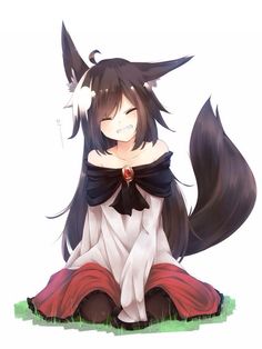 Pet Anime, Fox Girl, Art Manga, Wolf Girl, Anime Wolf, Anime Animals, Anime People, Anime Cat, 판타지 아트