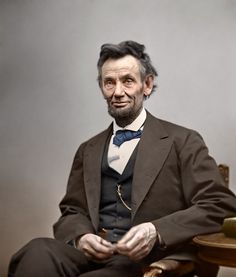 an old black and white photo of abraham lincoln