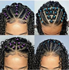 Penteado, cabelo cacheado,  cachos, ligas Quick Curly Hairstyles, Curly Hair Beauty, Lil Girl Hairstyles, Mixed Curly Hair, Quick Natural Hair Styles, Hair Upstyles, Cute Curly Hairstyles, Quick Braided Hairstyles, Hair Twist Styles