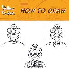 an image of how to draw cartoon characters with the title'wallace and cronit '