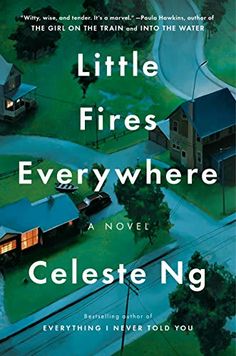 the book cover for little fires everywhere by celesie ng is shown on an iphone