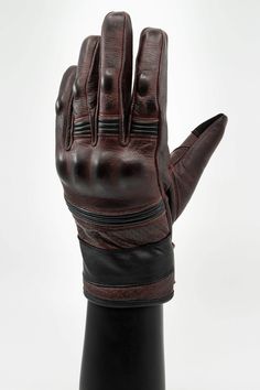 Boston Motorcycle Gloves Merla Moto Biker Gloves, Leather Fingerless Gloves, Brown Leather Gloves, Leather Motorcycle Gloves, Big Pants, Ribbed Paneling, Riding Gloves, Motorcycle Gloves