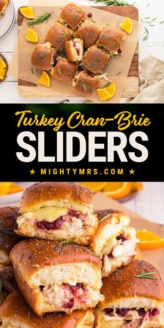 Turkey Cranberry Brie Sliders Turkey Brie Cranberry Sandwich, Brie Sliders, Baked Recipe, Turkey Cranberry, Holiday Meal Planning, Themed Recipes, Cranberry Brie, Leftover Thanksgiving, Thanksgiving Turkey Leftovers