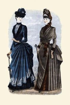 size: 12x8in Photo: 1884 Godey's Lady's Book Fashion Plate : 1880 Fashion, Belle Epoch, Victorian Era Fashion, Book Fashion, 1880s Fashion, 1890s Fashion, 1800s Fashion, Bustle Dress, 19th Century Fashion