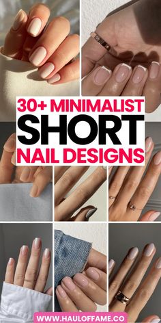 Less is more with these chic and simple minimalist short nail designs! These 30+ looks offer a clean and elegant mani that’s perfect for any occasion, proving that sometimes simplicity steals the show.	short nail designs | short nails | short classy nails | short summer nails | short acrylic nails | short square acrylic nails | shorties nails | short nail ideas | short nails inspo | cool short nails | short nails inspo | simple short nails