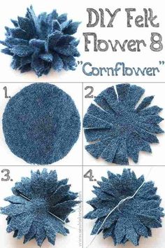 how to make a felt flower