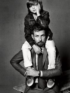 Fathers and Sons Style - Fashion for Fathers and Sons - Esquire Man Child, Man Up, Suit Up, Fashion Story, Family Photoshoot, Father And Son, Family Portraits, A Good Man, Family Photos