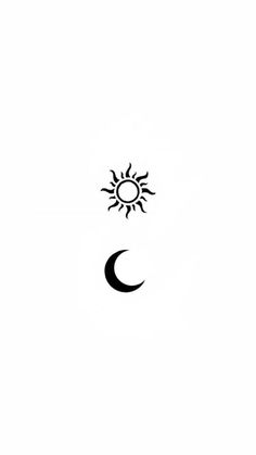 a black and white photo of the sun and moon