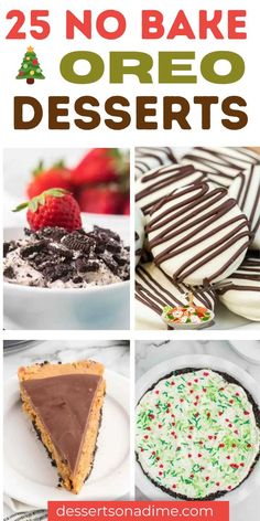 25 no bake oreo desserts for christmas