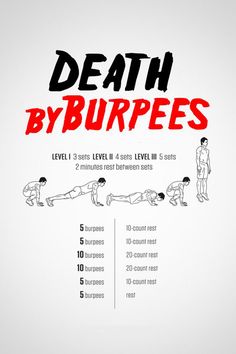 Muerte  por Burpees te hará más fuerte, más rápido y más en forma.
#hiit workouts #burpeeshiitworkout #hiitcardioworkouts Crossfit Leg Workout, Marine Workout, Burpees Workout, Darebee Workout, Crossfit Workouts For Beginners, Spartan Workout, Burpee Challenge, Burpee Workout, Dumbell Workout