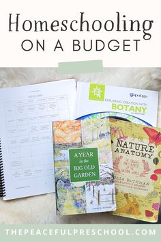 homeschooling on a budget with text overlay