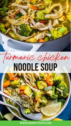 this turment chicken noodle soup is an easy and healthy dinner