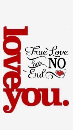 the words love you are written in red and black on a white background with an image of