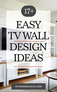 Create a stunning centerpiece for your living room with these 17+ modern and stylish TV wall design ideas. Explore options like floating consoles, textured wall panels, or geometric shelving that add depth and character to your TV area. Incorporate bold materials like stone, wood, or metal to craft a design that reflects your personal style. These ideas combine functionality and flair, making your TV wall a standout feature in any room. Contemporary Farmhouse Living Room, Farmhouse Tv Wall, Tv Wall Design Ideas, Wall Design Ideas, Tv Area, Textured Wall Panels, Farmhouse Tv, Modern Tv Wall, Modern Farmhouse Living