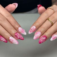 #pink #floralnailart #nailsofinstagram #fyp Vacation Nails Pink, Flower Nail Design, Pink Flower Nails, Flower Nail Designs, Floral Nail Art, Vacation Nails, Flower Nail, Nails Pink, Dream Nails