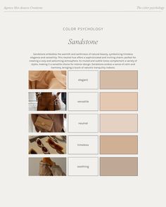 the color scheme for sandtone