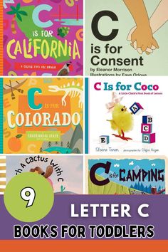 children's books about letter c and their names are featured in this collage