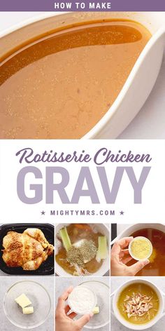 How to Make Chicken Gravy Chicken Gravy From Scratch, Homemade Chicken Gravy, Gravy From Scratch, Homemade Sauce Recipes, Whole Roasted Chicken, Chicken Gravy