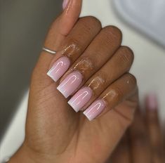 Pink Tip Nails, Philippians 4 6, Hippie Nails, Long Acrylic Nail Designs, Drip Nails, Simple Acrylic Nails, Short Square Acrylic Nails, Classic Nails, Acrylic Nails Coffin Pink