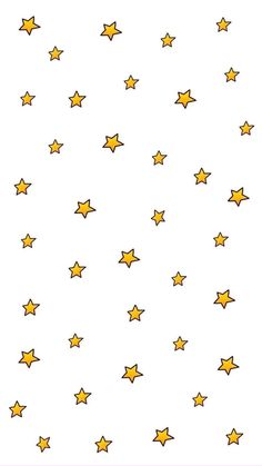 a white background with yellow stars on it