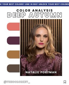 Types Of Colors, Soft Autumn Color Palette, Skin Color Palette, Dark Autumn, Color Me Beautiful