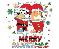 two cartoon characters dressed up as santa claus and pluto the dog are hugging each other