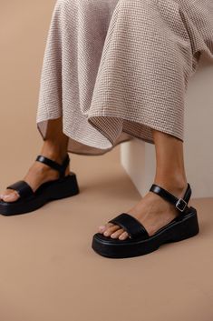 Drumroll, please!!! Introducing your new favorite platform sandals! These comfy platform sandals come in classic brown and chic black. The thick sole gives you a boost, while the soft footbed keeps your feet happy all day long. Get ready to walk the pier in these cuties! 2.25" heel height functional buckle all manmade material *FINAL SALE* Athleisure Mom, Clogs Heels, Mom Accessories, Classic Brown, Capri Blue, Sneaker Heels, Swimsuit Cover, Baby Month By Month