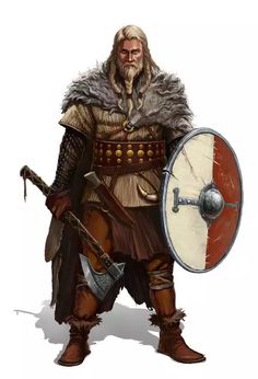 Escudo Viking, Viking Character, Art Viking, Viking Culture, Heroic Fantasy, Viking Art, Norse Vikings, Dungeons And Dragons Characters, Rpg Characters