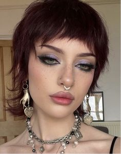 Hooded Eyes, Visual Kei, Hair Inspo, Eyeliner, Eye Makeup, Hair Cuts, Makeup, Hair, Beauty