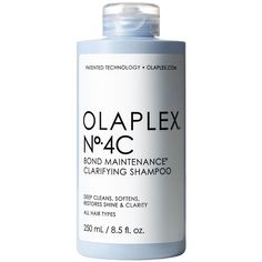 Designed to be used weekly in place of your regular shampoo, the Olaplex No. 4C Bond Maintenance Clarifying Shampoo delivers a deep cleanse. The formula uses an advanced broad-spectrum clarifying system to remove a wide array of impurities, including hard water minerals, chlorine, heavy metals and product build-up, while resisting stripping or drying out hair. Supported by patented Bond Building Technology™, the shampoo leaves hair feeling touchably soft and optimally prepped for the next steps Olaplex Routine, Wella Color Fresh, Hair Concerns, Clarifying Shampoo, Benzoic Acid, Oily Hair, Heavy Metals, Deep Clean, Clean Skincare