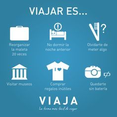 a blue poster with different types of items in spanish, english and latin - american