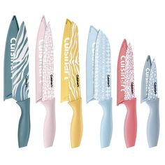 five different types of toothbrushes in various colors and designs, all with zebra print on them