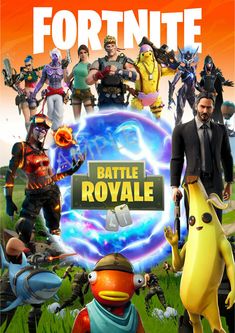 the poster for fortnite battle royale