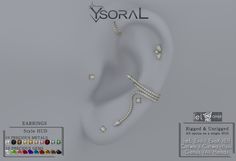 an earring and necklace set is shown in the box for 3ds max models