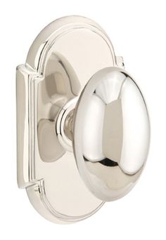 an image of a chrome door handle