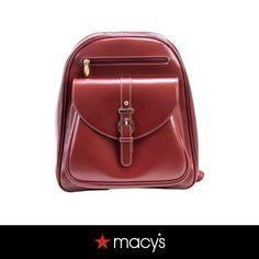 in stock Casual Burgundy School Bag, Classic Red Backpack For Daily Use, Red Satchel Backpack With Zipper Closure, Red Satchel Backpack, Red Leather Travel Backpack With Adjustable Strap, Red Leather Backpack With Adjustable Strap For Travel, Red Backpack For Everyday And Back To School, Casual Burgundy Backpack For Everyday Use, Classic Red Leather Backpack For Everyday