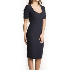 Paris Dress is another classic style that transitions perfectly from day-time office wear to a stunning cocktail dress. The placement of panels accentuates your waist creating for a flattering silhouette. Made from semi-stretch crepe fabric and finished off with a metal zip at the back. Fabric Composition: 92% Polyester, 8% Elastane Lining Composition: 100% Polyester Dry Clean Gentle. Can be hand washed Sleek Formal Bodycon Dress With Flattering Silhouette, Paris Black Dress, Dress Paris, Paris Dress, June Birthstone Jewelry, Paris Dresses, Zodiac Jewelry, Gifts For New Mums, Stretch Crepe