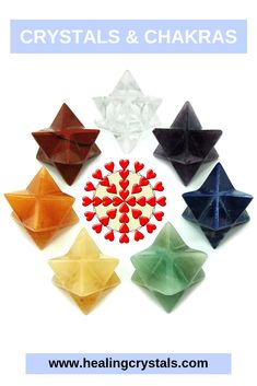 the instructions for how to make origami snowflakes with crystals and chakras