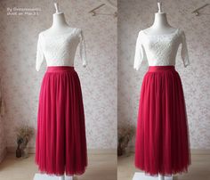 Handmade Red MAXI SKIRT, Plus size Tutu Skirts, Maxi Tulle Skirt, Red tutu bridesmaid skirt, CUSTOM * This maxi dress is made from 3 layers top quality Tulle and one piece of imitating sheer satin inner layer, which let the skirt looks so bouffant. The third layer is special pleated to add the... Plus Size Tutu Skirt, Plus Size Tulle Skirt, Plus Size Tutu, Tulle Skirt Plus Size, Red Tutu Skirt, Maxi Skirt Plus Size, Long Tutu Skirt, Tutu Skirt Outfit, Bridesmaid Skirt