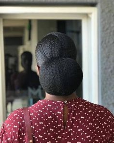 Easy Hairstyles With Extensions Simple, Afro Wedding Hairstyles Brides, Low Bun Natural Hairstyles Black Women, Natural Hair Extensions For Black Women, Elegant Natural Hairstyles Black, Thread Hairstyles, Updo Cabello Natural, Afro Hair Bun