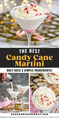 the best candy cane martini only uses 3 simple ingredients