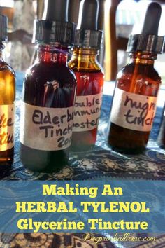 Making An Herbal Tylenol Glycerin Tincture via @deeprootsathome Herbal Tinctures Recipes, Making Medicine, Herbal Vinegar, Tinctures Recipes, Herbal Medicine Recipes, Holistic Recipes, Medical Herbs, Herbal Tinctures, Natural Health Remedies