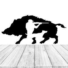 Wild Boar Hunter Wildlife Hunting Fishing Car Stickers Wall Sticker Vinyl Decal Mural Art Decor Hunting And Fishing Decals, Hunting Mural, Wild Boar Art, Wild Boar Tattoo, Hunting Drawings, Hunter Decor, Wild Boar Hunting, Auto Sticker, Hunting Decal