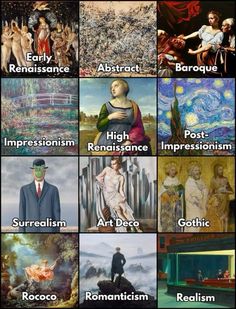 many different types of art and their meanings