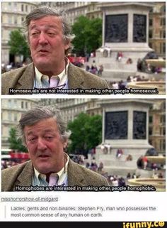 an older man in front of a monument with the caption that reads, humans are not interested in making other people homes