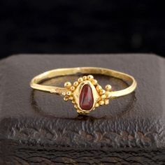 This (wearable!) ring was made at the tail end of the Middle Ages and the dawn of the Renaissance, the 14th - 15th c. A short list of what was happening in Europe then: the Crusades were being fought in the Holy Land, Gothic art and architecture was at its height, and the university system as we know it was being born. Europe's identity and culture was being formed through literature, religion, and the arts (including jewelry!) The age of sea exploration was yet to come. A survivor of all this Middle Age Jewelry, Medieval Jewelry Aesthetic, 16th Century Jewelry, Ancient Rings, Medieval Ring, The Crusades, Byzantine Jewelry, Medieval Rings, Medieval Wedding