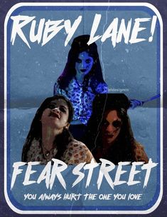 Ruby Lane Fear Street, Fear Street Trilogy, Handmade Poster, 11x17 Poster, Tv Horror, Cute Fall Wallpaper, Stranger Things Wallpaper