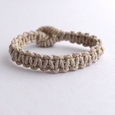 Hand Made Macrame Natural Hemp Cord Bracelet. Measures 7.5”. Button Closure. Casual Everyday Macrame Jewelry, Hemp Cord, Cord Bracelet, Macrame Necklace, Minimalist Bracelet, Cord Bracelets, Art Class, Womens Jewelry Bracelets, Macrame